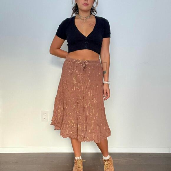 Y2k bohemian midi skirt - Picture 2 of 3